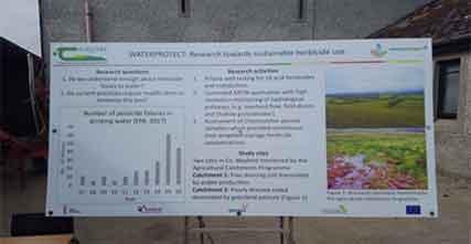 Figure 3. WaterProtect information board presented at the Sustainable Farm Open day in Kildalton.